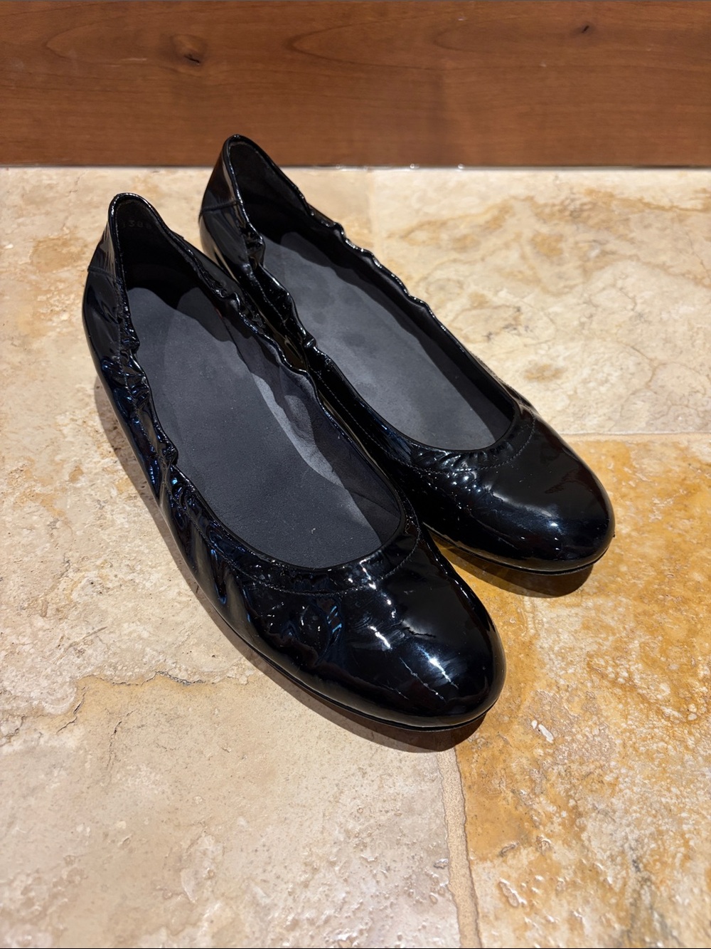 Black Patent pumps- Stewart Weitzman
